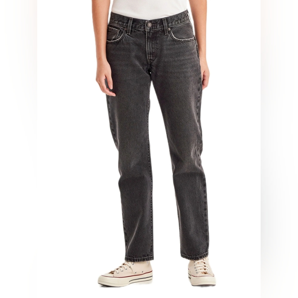 Black levis middy straight